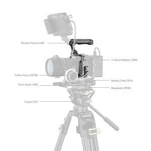 Kit de cage en silicone SmallRig pour appareils photo G9 <span class=keywords><strong>II</strong></span>/<span class=keywords><strong>S5</strong></span> <span class=keywords><strong>II</strong></span>/<span class=keywords><strong>S5</strong></span> IIX avec poignée supérieure, pince de câble et plaque de fixation rapide Arca-Swiss - Product Image 6