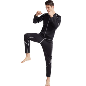 Vêtements de sport en gros pour hommes : Combinaison de <span class=keywords><strong>sauna</strong></span> à compression, <span class=keywords><strong>T</strong></span>-<span class=keywords><strong>shirt</strong></span> de musculation à manches longues, <span class=keywords><strong>T</strong></span>-<span class=keywords><strong>shirt</strong></span> de sport grande taille - Product Image 3