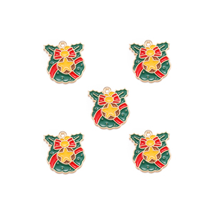 Enamel <strong>Christmas</strong> Trees Santa Claus Snowman <strong>Charms</strong> DIY for Earrings Bracelets Pendants Making DIY Jewelry Accessories W295 - Product Image 6