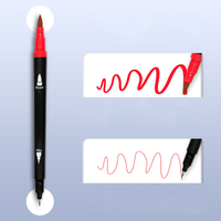 Ensemble de marqueurs de couleur pour aquarelle marqueurs d'art à double pointe 60 couleurs marqueurs de contour stylos à dessin à paillettes pour tableau blanc