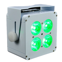 Projecteur de scène 4x18W RGBWA UV 6-en-1 avec boîtier en fer, télécommande sans fil, idéal pour KTV, discothèques, mariages, bars, personnalisation prise en charge