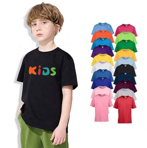 Listo para enviar Ropa para niños Camiseta con logotipo estampado de pantalla para niños Camiseta 100% algodón para niños con dibujos animados - Product Image 6