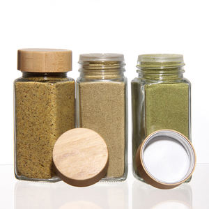 Frasco de Vidrio Cuadrado de 120 ml para Condimentos y Especias, Frasco para Pimienta en Polvo con Orificio, Frascos para Especias de Cocina - Product Image 6