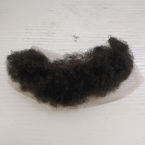 Il cliente ha ordinato 100% <span class=keywords><strong>capelli</strong></span> umani <span class=keywords><strong>barba</strong></span> in Jerry colore nero 3x15cm piccole dimensioni Afro ricciolo <span class=keywords><strong>barba</strong></span> - Product Image 2