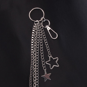 yueli Multi Layered Hip Hop Punk Waist <b>Chain</b> With Star Pendant Zinc Alloy For Daily Wear Unisex Fashion Body <b>Chain</b> - Product Image 3