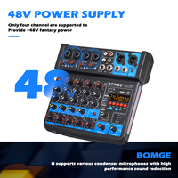 Console de mixage audio analogique 6 canaux BMG-06F avec 6 entrées, USB, 48V, 24 DSP
