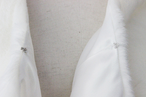 D1330 veste de mariée blanche d'hiver chaude manteau en fausse <span class=keywords><strong>fourrure</strong></span> enveloppe châle mariée Cape <span class=keywords><strong>Bolero</strong></span> vestes de mariage - Product Image 3