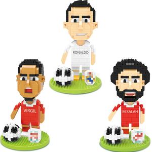 Cartoon Football Character Series Mini Model Small Particle Building Blocks Puzzle Building Block Toy Football player - Product Image 4