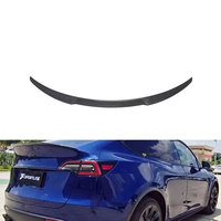 Aileron arrière en fibre de carbone sèche JCSportline pour Tesla Model Y Sport Utility 4 portes 2019-2021