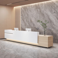 Laque moderne simple société réception réception hall d'hôtel réception institutions de formation bar salon de beauté table de caissier