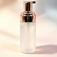 Bouteilles à pompe moussante en PET blanc de 100 ml, 120 ml, 150 ml, 200 ml, bouteilles de recharge vides pour nettoyant visage