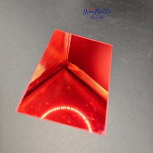 Laser Engravable Red <strong>Mirror</strong> <strong>Acrylic</strong> Sheet for Cake Toppers and Keychains - Product Image 2