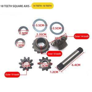 Axe arrière carré à dents pour véhicule électrique à quatre roues, pack de dents de différentiel - Product Image 2