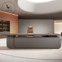 Bureau de direction de taille personnalisable, table de bureau multifonctionnelle pour PDG avec tiroirs, bureau informatique, solution de mobilier de bureau tout-en-un