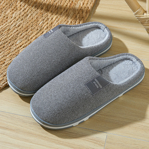 Pantuflas de Invierno para <span class=keywords><strong>Hombre</strong></span>, Talla Grande, de Algodón, Resistentes, Antideslizantes, con Suela Gruesa de TPR, Punta Cerrada, Ligeras, Cálidas y Suaves para el Hogar - Product Image 5