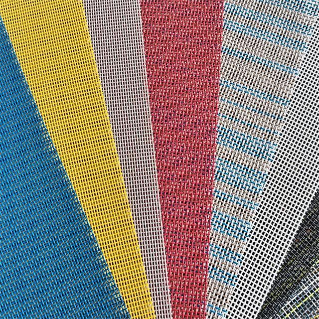 TRISTAR High Strength Tearing Large Roll Polyester Teslin Mesh Textile Material Coated Polyester PVC Mesh Fabric