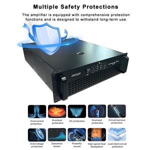 Insigai khuếch đại 5000 Watts 2 kênh amplificador de sonido chuyên nghiệp PA Hệ thống thiết bị điện khuếch đại âm thanh - Product Image 4