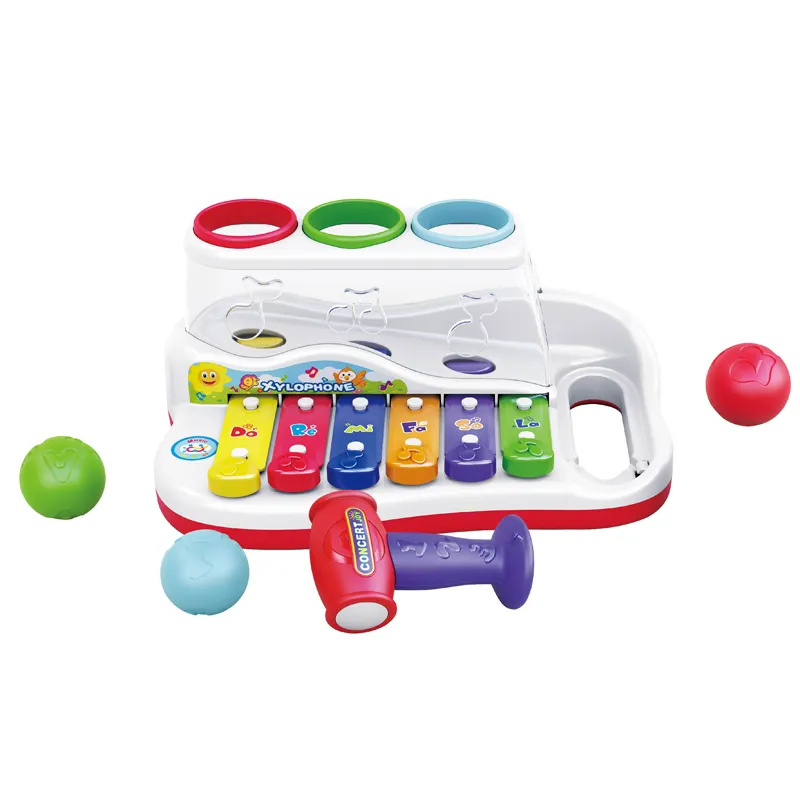 2 in 1 schlagen ein Maulwurf Spiel Baby Spielzeug Xylophon Musik instrument zum Verkauf