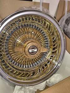 ล้อแม็กซ์ Dayton Styles 13/14/15 นิ้ว แบบ Reverse All Chrome / Triple Gold / All Gold Wire Wheels - Product Image 6