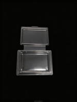 Emballage antistatique à clapet articulé ESD, boîte transparente pliable en PET avec bord à rebord pour PCB, modules, petites batteries