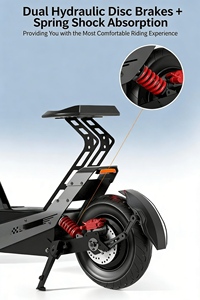 Scooter électrique haute puissance, directement de l'usine, tout-terrain, pour adultes, voyages d'aventure - Product Image 4
