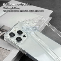 Coque de Téléphone Mobile Antichoc Transparente en TPU de 1,5 MM avec Pare-chocs pour iPhone