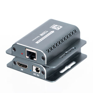 Haute qualité <span class=keywords><strong>4K</strong></span> HD Extender <span class=keywords><strong>4K</strong></span> 60Hz 120m boîtier en alliage d'aluminium RJ45 Ethernet LAN récepteur 120M Cat6/6A HDTV Extender - Product Image 5