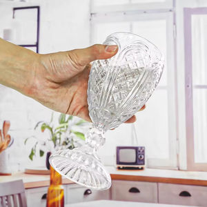 Tasse en verre de lait de qualité supérieure bon marché Offre Spéciale vente en gros de gobelets en verre vintage gobelets vintage - Product Image 2