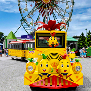 Train électrique sans rails pour <span class=keywords><strong>la</strong></span> visite <span class=keywords><strong>de</strong></span> <span class=keywords><strong>la</strong></span> promenade en bord <span class=keywords><strong>de</strong></span> mer, 72 places, pour les stations balnéaires - Product Image 1