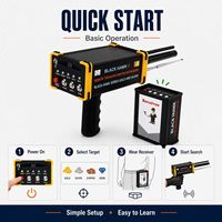 Nouveau détecteur infrarouge portable Black Hawk II pour localisation à distance et détection de métaux et d'or souterrains, profondeur et portée réglables
