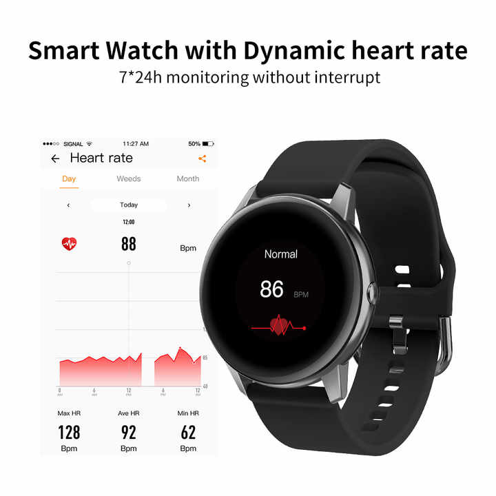 Orologio intelligente R3 IP68 impermeabile, braccialetto sportivo intelligente, cardiofrequenzimetro, pressione sanguigna, fitness tracker, schermo touch completo, orologio intelligente da uomo