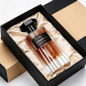Coffret Cadeau de Luxe Flacon de Parfum 100ml – Bouteille en Verre Transparent avec Bouchon Noir – Emballage Vide Personnalisé pour Parfum – Idéal pour Cadeau de Mariage - Product Image 2