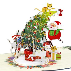 Latest Creative Stereo Sound Light Designs Holiday Greeting Cards for Christmas Birthday Wedding-Holiday Event Gift Cards