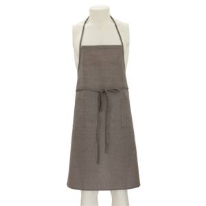 ผ้ากันเปื้อนผ้าฝ้ายสีน้ำตาล - Product Image 1