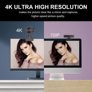 Cámara web PTZ alimentada por IA Seguimiento de IA 1080P @ 60fps 4K 5X <span class=keywords><strong>zoom</strong></span> digital Auto Foucs Video <span class=keywords><strong>Chat</strong></span> Reunión en línea Clase Stremsing en vivo - Product Image 5