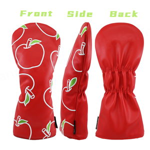 Couvre-chef hybride en bois de parcours Apple Embroidery Golf Club Driver PU Leather Putter Golf Head Covers en stock - Product Image 2