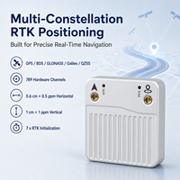 Module GPS RTK multifréquence à double antenne de précision centimétrique, sans boussole, avec détection de direction d'orientation, indice de protection IP54, température de fonctionnement de -45 à 75°C