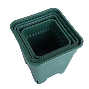 Vasos de Chão Grandes Quadrados para Viveiro, Vasos de Flores em PP, Uso Interno/Externo, Ecológicos, Biodegradáveis, Duráveis e Leves para Jardim - Product Image 1