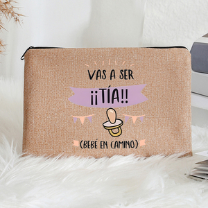 Sac de maquillage à motif imprimé « You Will Become An Aunt/Grandma On The Road », sac de rangement pour articles de toilette de voyage - Product Image 4