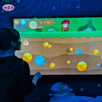 Écran d'éducation interactif numérique pour enfants, mur de jeu multi-touch, système de jeu éducatif pour les aires de jeux des aéroports