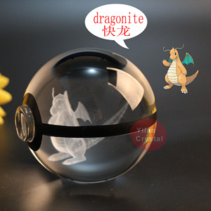 50mm pas cher en gros K9 <span class=keywords><strong>Pokemon</strong></span> <span class=keywords><strong>Go</strong></span> cristal Pokeball <span class=keywords><strong>3D</strong></span> Laser graver avec lumière LED Base cristal <span class=keywords><strong>Pokemon</strong></span> balle - Product Image 3