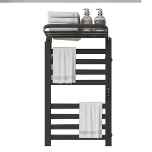 Toallero Calefactable de 6 Barras, Eficiente Energéticamente, Anticorrosión, Impermeable, de Aleación de Aluminio, para Baño - Product Image 3