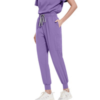 Ensembles d'uniformes d'infirmière unisexes, combinaisons à manches courtes tendance, uniformes d'infirmière pour l'hôpital, pour femmes, hommes, chirurgiens buccaux, médecins