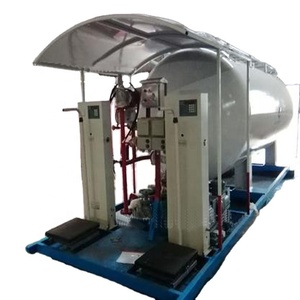 Tanques de almacenamiento de gas <span class=keywords><strong>propano</strong></span> de 2000 litros montados sobre patines con cabezales para la venta, estación de tanque de GLP para camiones de 25000 litros - Product Image 2