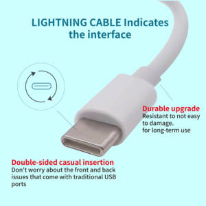 Câble de données USB-C PD, câble de charge rapide USB-C vers USB, câble de charge PD 20W pour iPhone 15 Pro Max pour <span class=keywords><strong>Samsung</strong></span> - Product Image 5