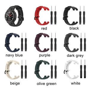 Forwelleny-Correa de <span class=keywords><strong>reloj</strong></span> <span class=keywords><strong>inteligente</strong></span> <span class=keywords><strong>Amazfit</strong></span> t-rex pro, Correa de silicona suave y transpirable para Huami box - Product Image 2