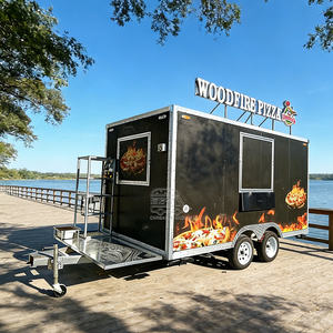 Carrito de Hot Dogs Remolcable con Parrilla, Carrito de Venta Móvil, Remolque de Comida para Calle Personalizado para Restaurantes al Aire Libre - Product Image 2