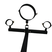 Cadre de retenue de confinement BDSM K9 corps humain entraînement fixe agenouillé attaché Bondage Rack avec gode Machine