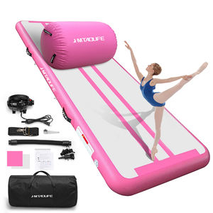 Colchoneta de pista de aire inflable personalizada para gimnasio, colchoneta acrobática para suelo de pista de aire, colchoneta de gimnasia, colchoneta flotante para Yoga, trampolín de piscina flotante - Product Image 4