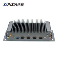 Zunsia 12th Gen Alder Lake-U Embedded Computer BOX Linux VGA Core i3 i5 i7 Fanless Mini PC i9 Industrial avec 4 * COM 3 * LAN 6 * USB
